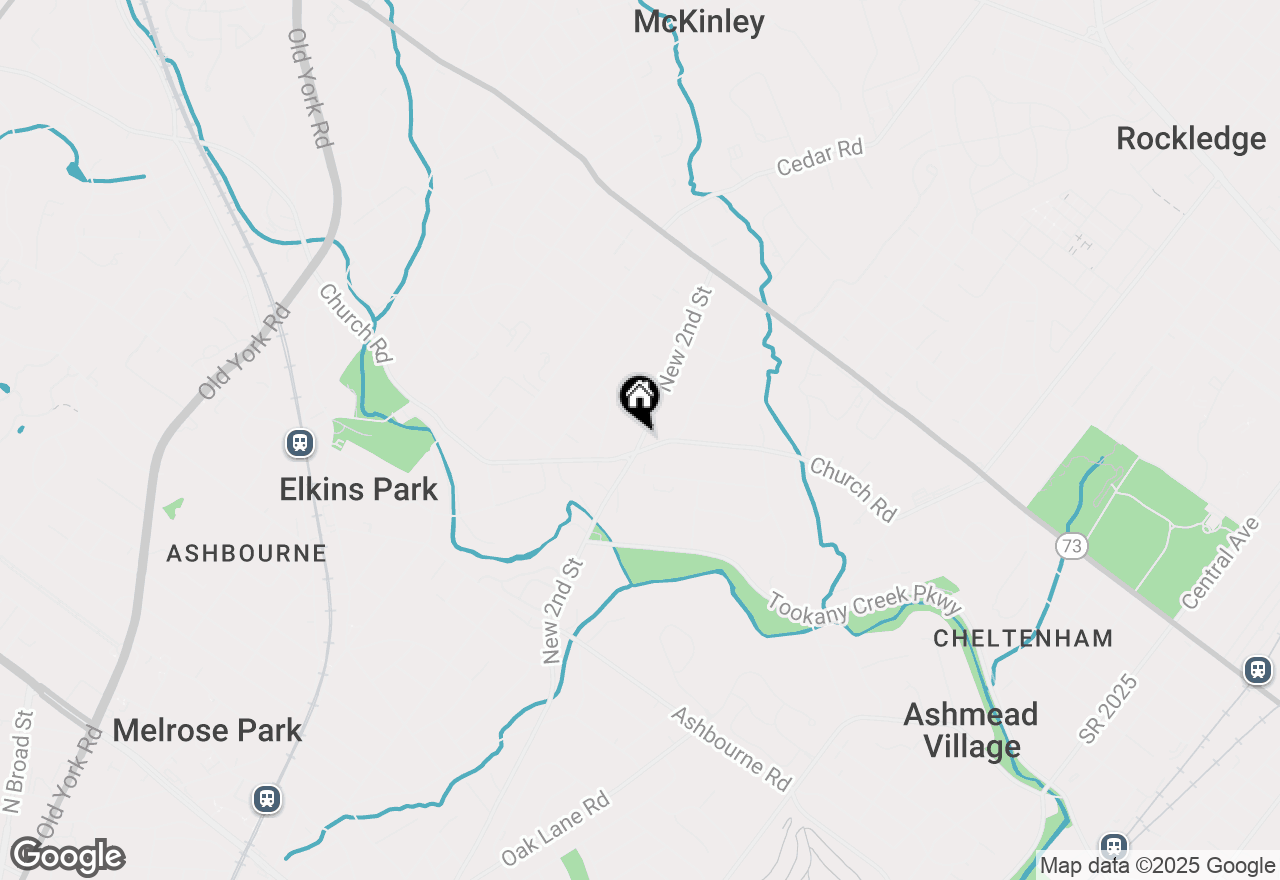 Map of 8208 New Second Street, Elkins Park, PA 19027