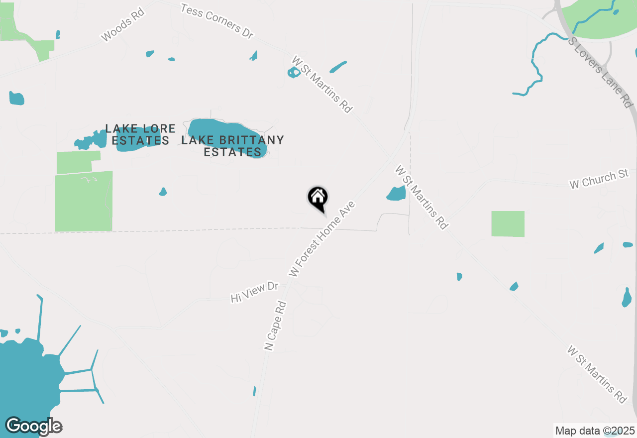 Map of 7860 S North Cape Rd, Franklin, WI 53132