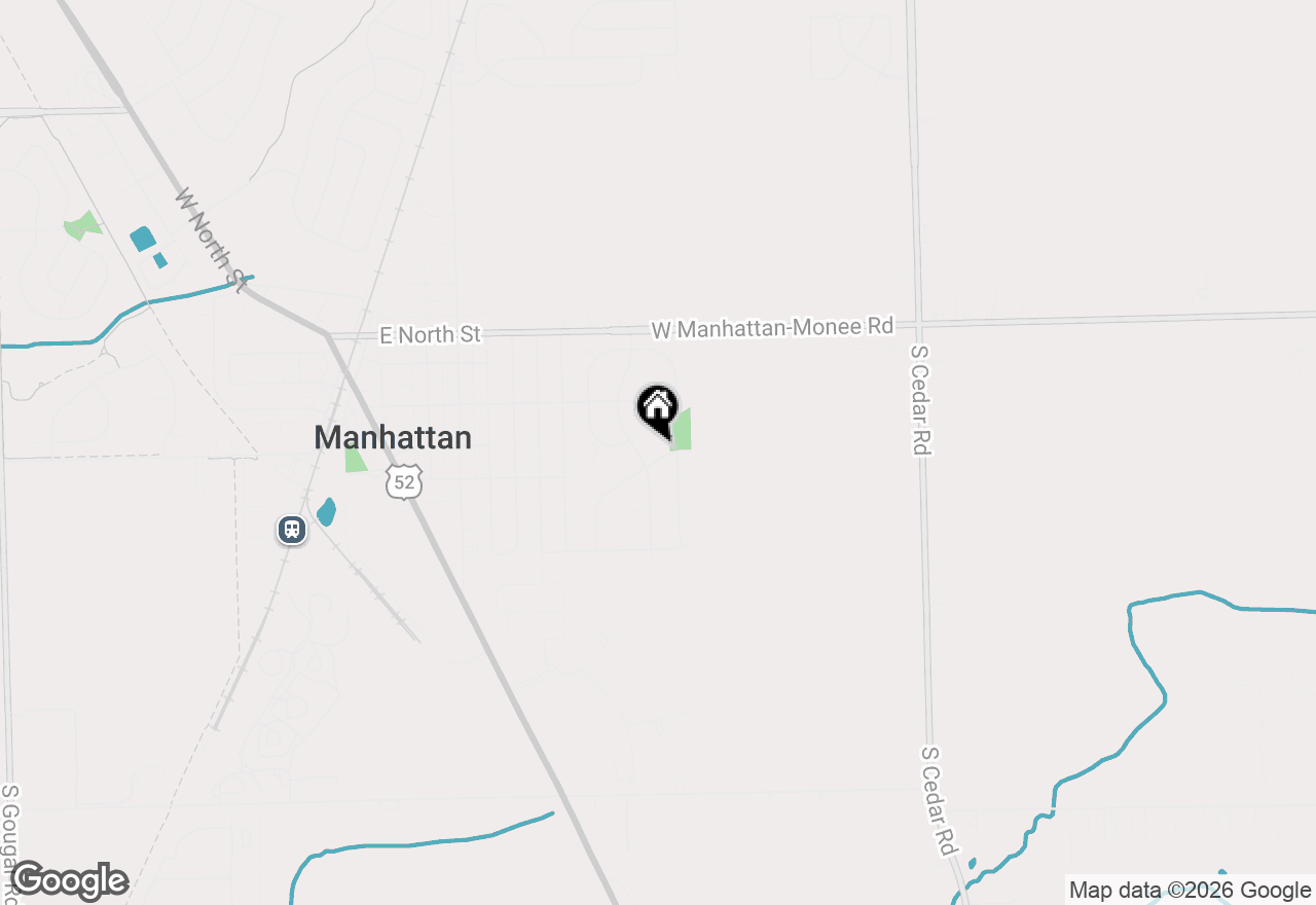 Map of 802 Andrea Drive, Manhattan, IL 60442