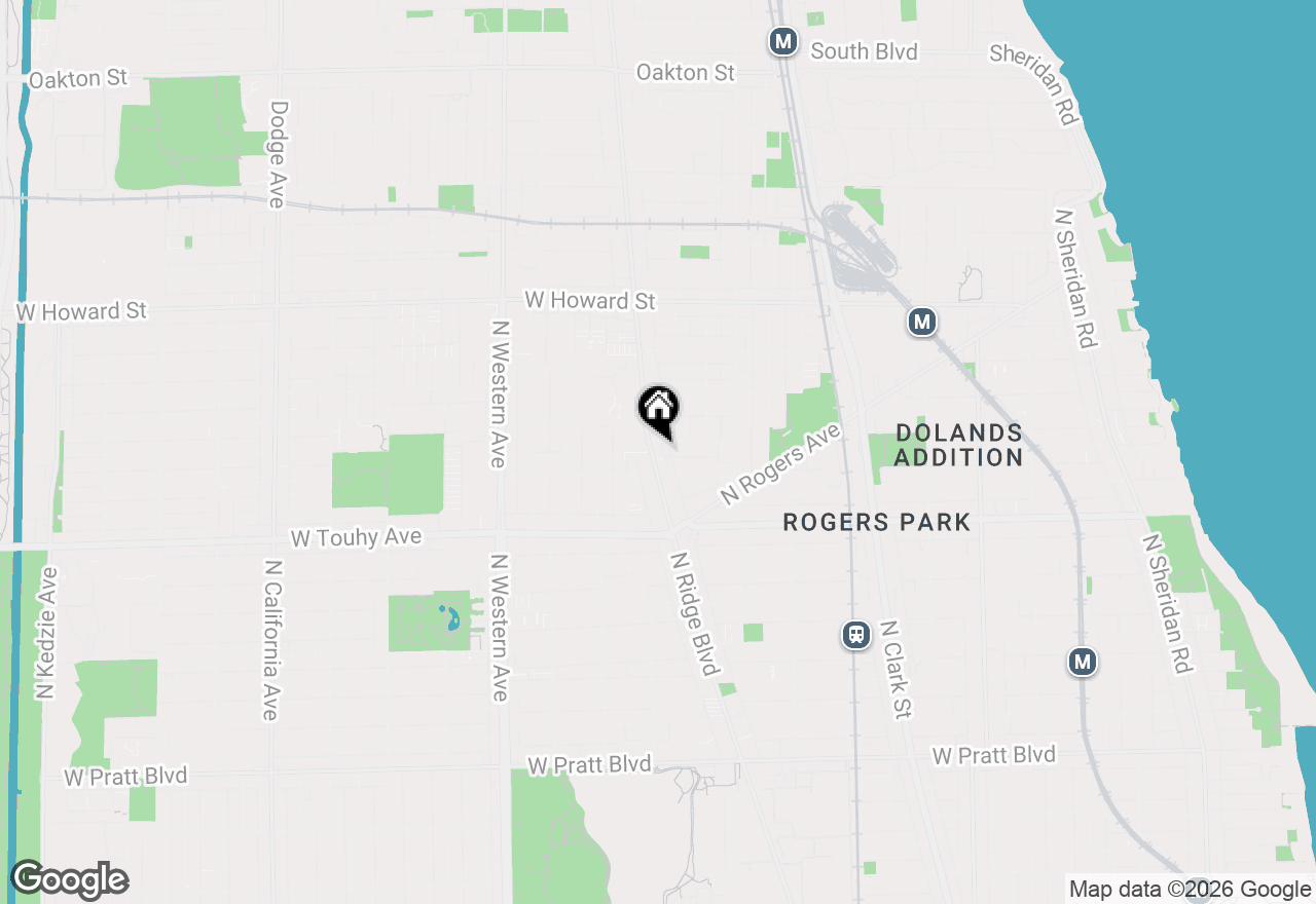 Map of 7333 N Ridge Boulevard #501, Chicago, IL 60645