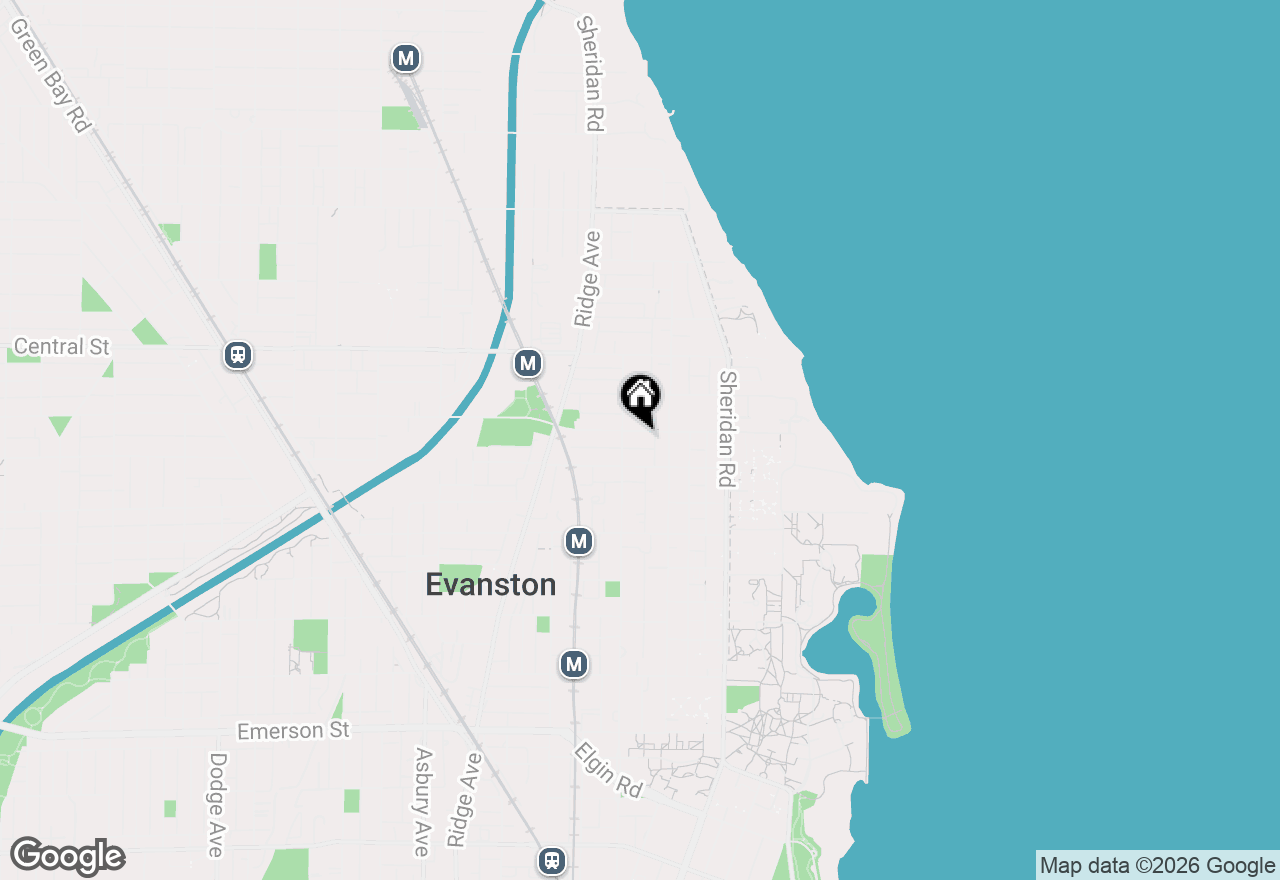 Map of 726 Lincoln Street, Evanston, IL 60201