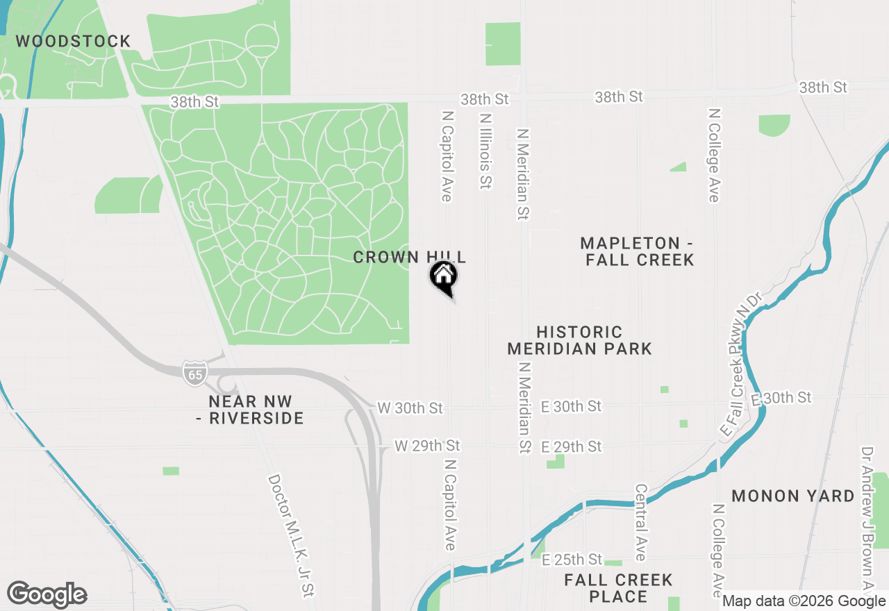 Map of 3242 N Capitol Avenue, Indianapolis, IN 46208