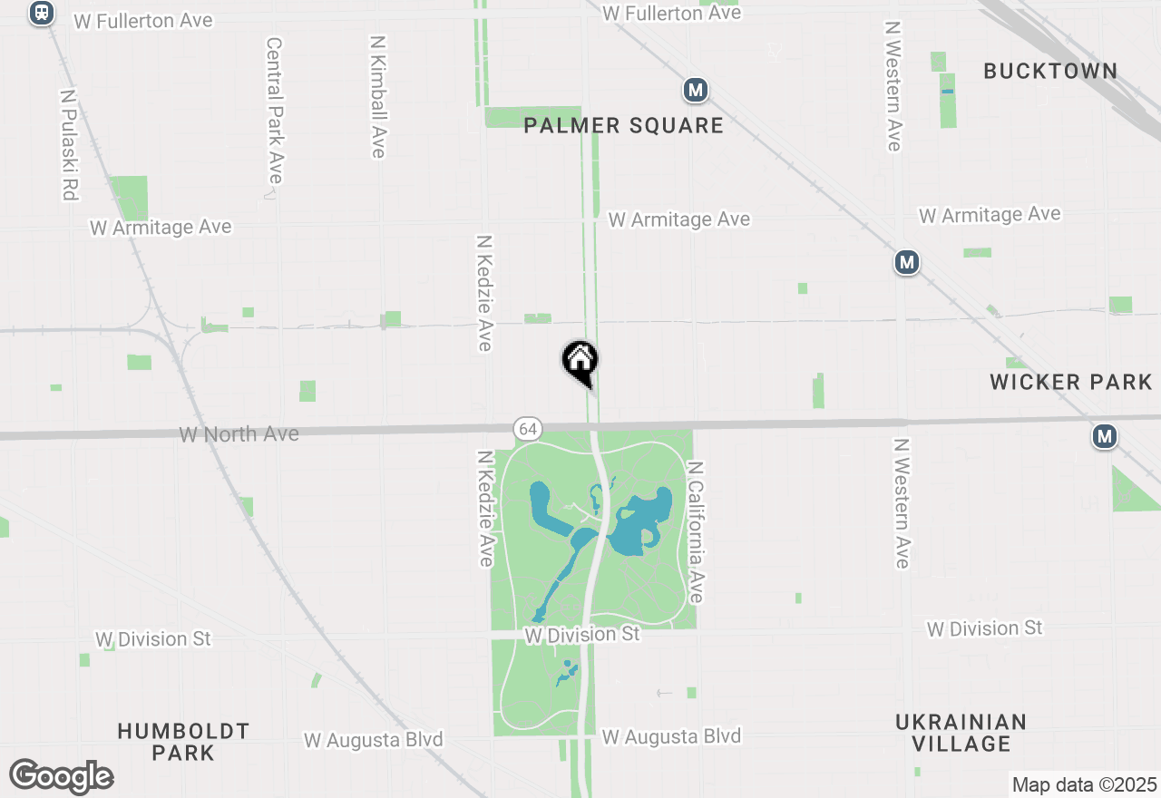 Map of 1630 N Humboldt Boulevard, Chicago, IL 60647