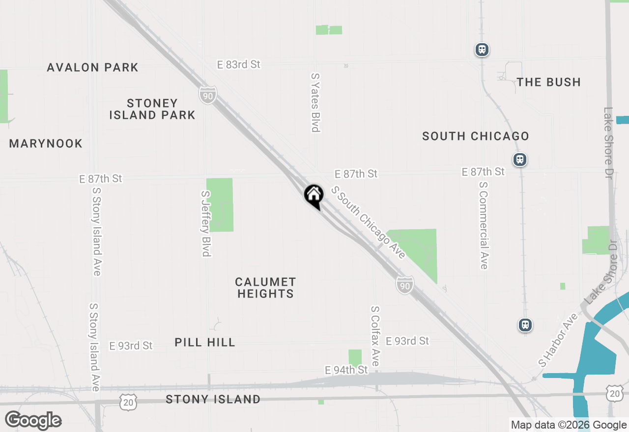 Map of 8828 S Yates Boulevard, Chicago, IL 60617