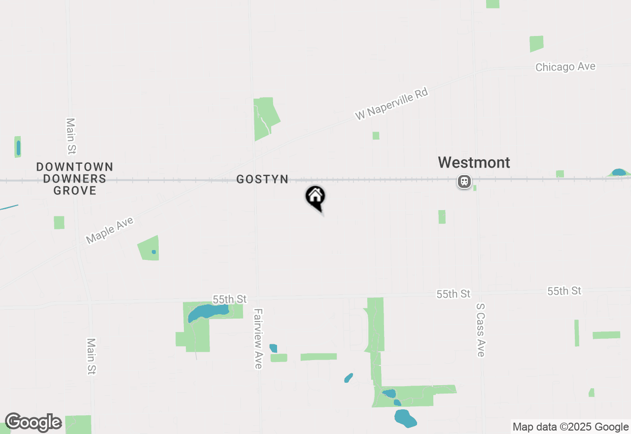 Map of 5204 Cumnor Road, Downers Grove, IL 60515