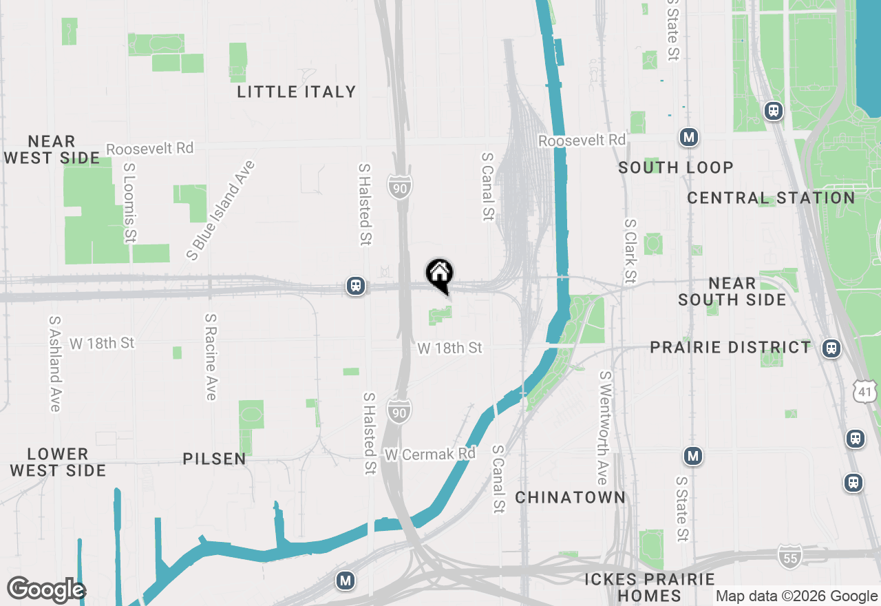 Map of 1600 S Jefferson Street #403, Chicago, IL 60616