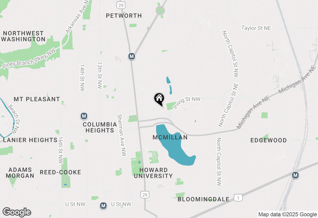Map of 3115 Warder Street Nw, Washington, DC 20010