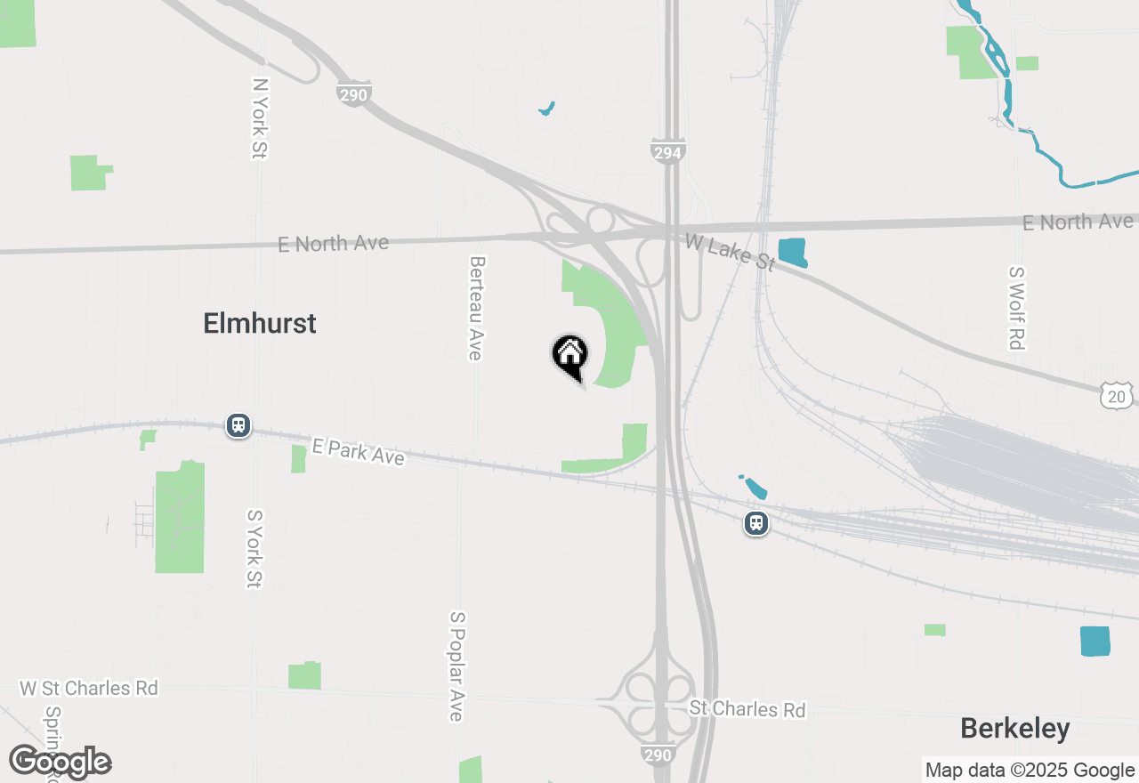 Map of 418 E Schiller Street, Elmhurst, IL 60126