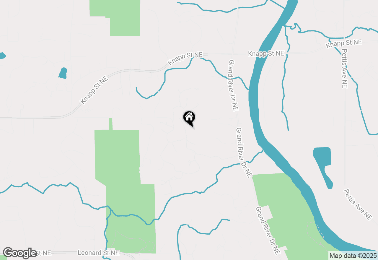 Map of 1944 Emerald Glen Court, Ada, MI 49301