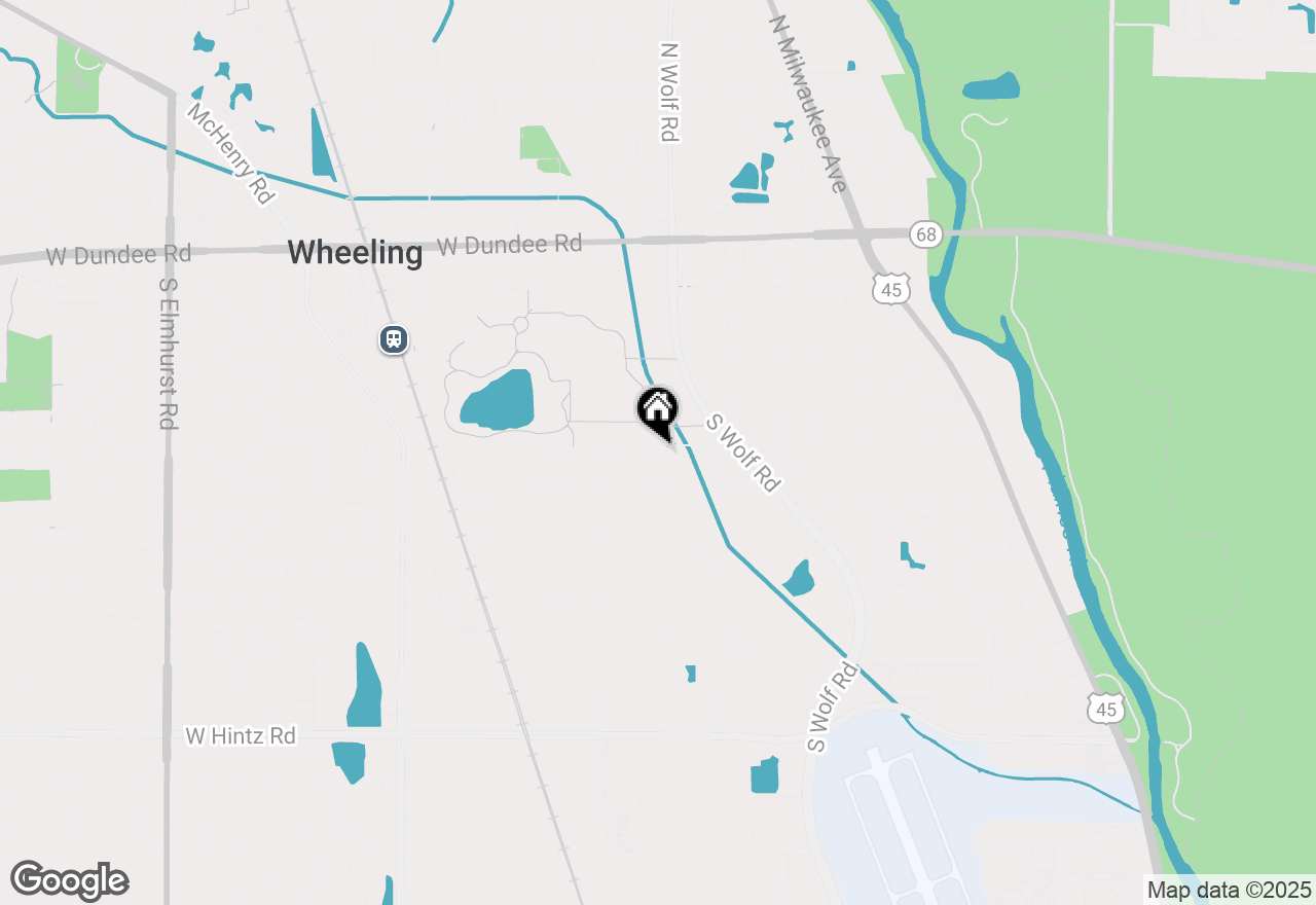 Map of 25 W Jeffery Avenue, Wheeling, IL 60090