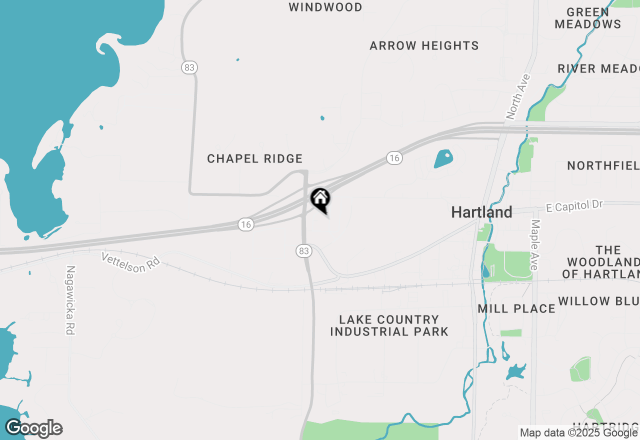 Map of 4821 Easy St #UNIT 5, Hartland, WI 53029