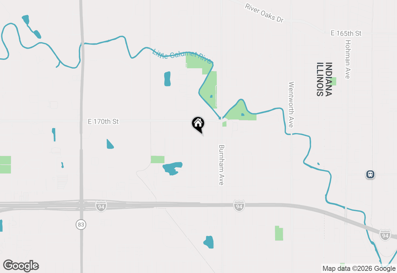 Map of 17057 Park Avenue, Lansing, IL 60438