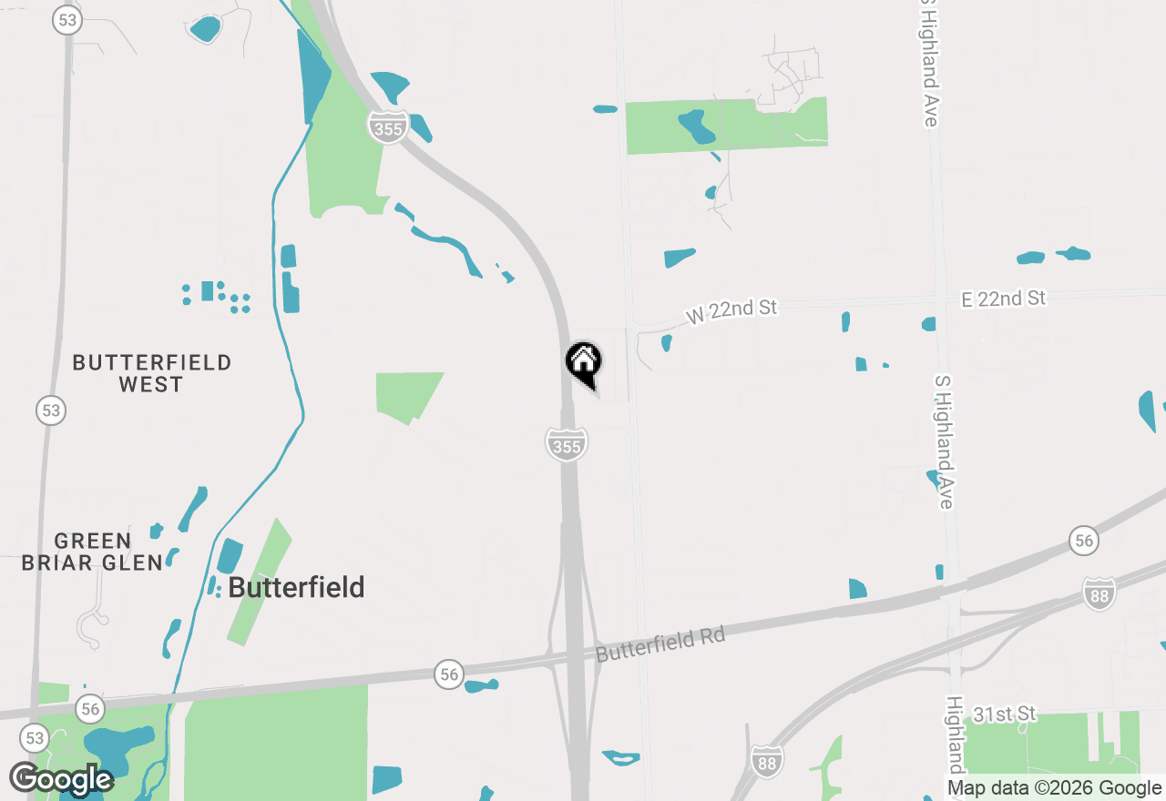 Map of 2S164 Beaumont Lane, Lombard, IL 60148