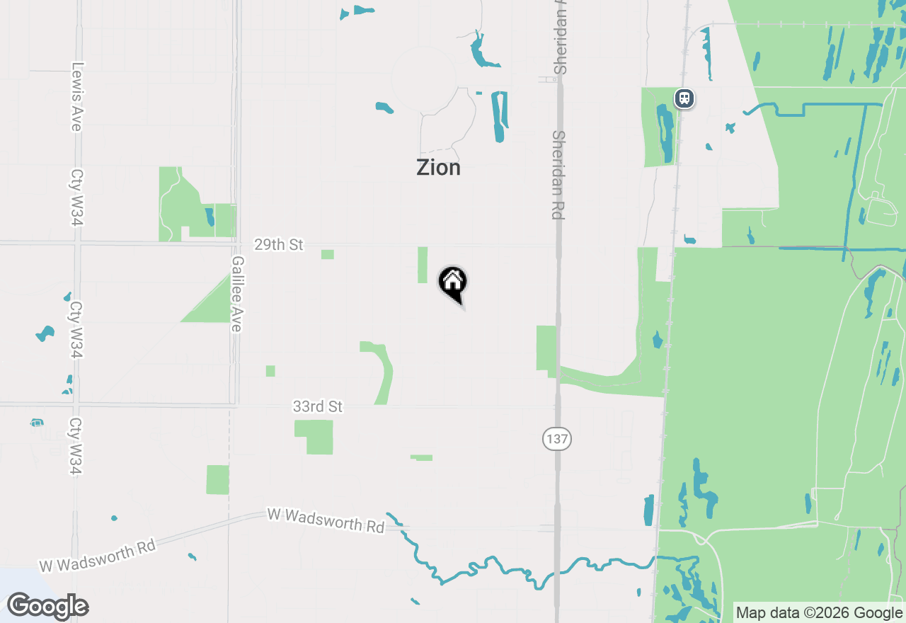 Map of 3016 Eshcol Avenue, Zion, IL 60099