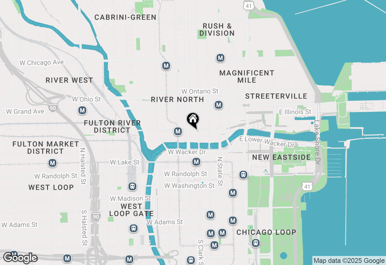 Map of 345 N Lasalle Street #407, Chicago, IL 60654