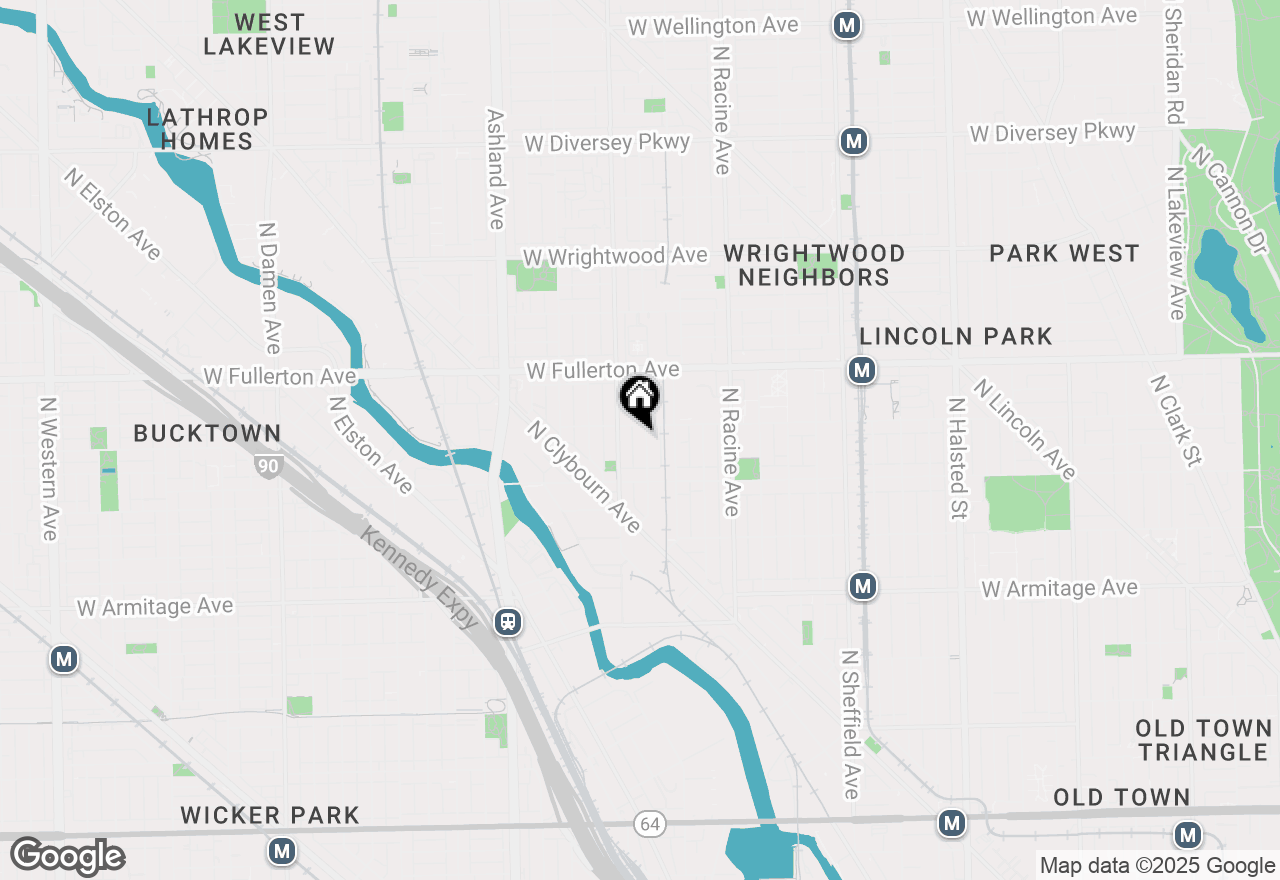 Map of 2244 N Wayne Avenue, Chicago, IL 60614
