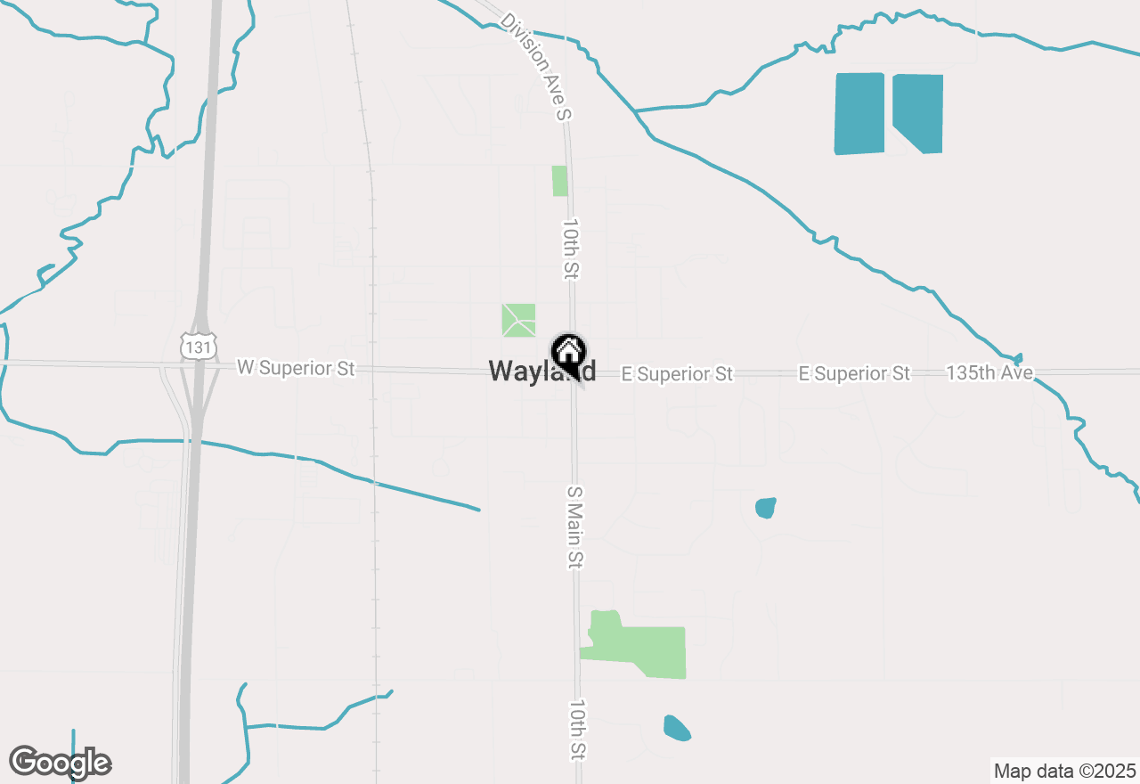 Map of 128 S Main Street, Wayland, MI 49348