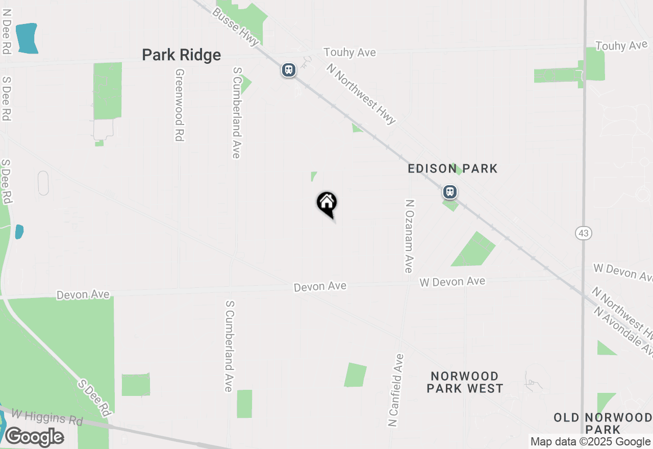 Map of 830 S Vine Avenue, Park Ridge, IL 60068