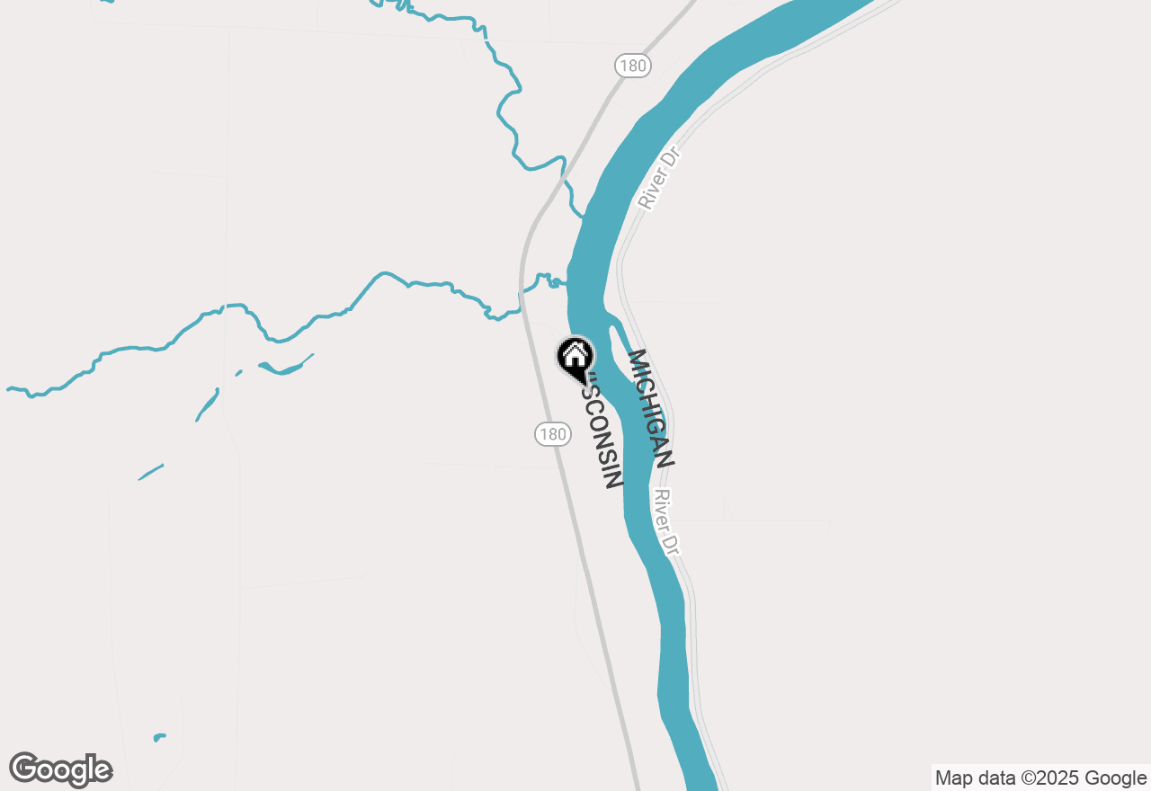 Map of N6568 State Highway 180, Marinette, WI 54143