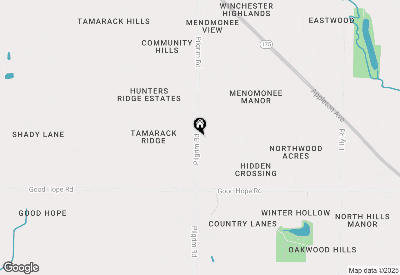 Map of W155N7481 Pebble Ct, Menomonee Falls, WI 53051