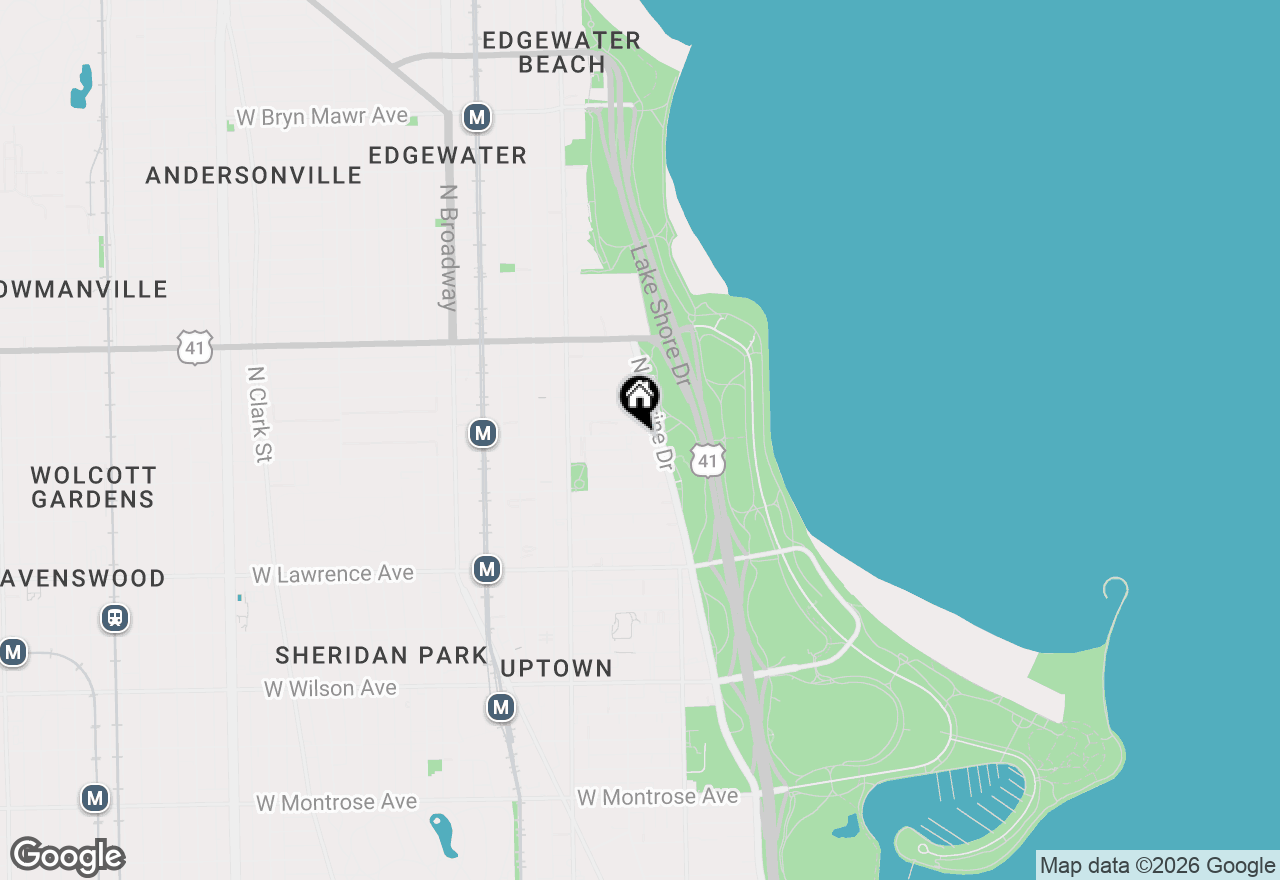 Map of 4970 N Marine Drive #1528, Chicago, IL 60640