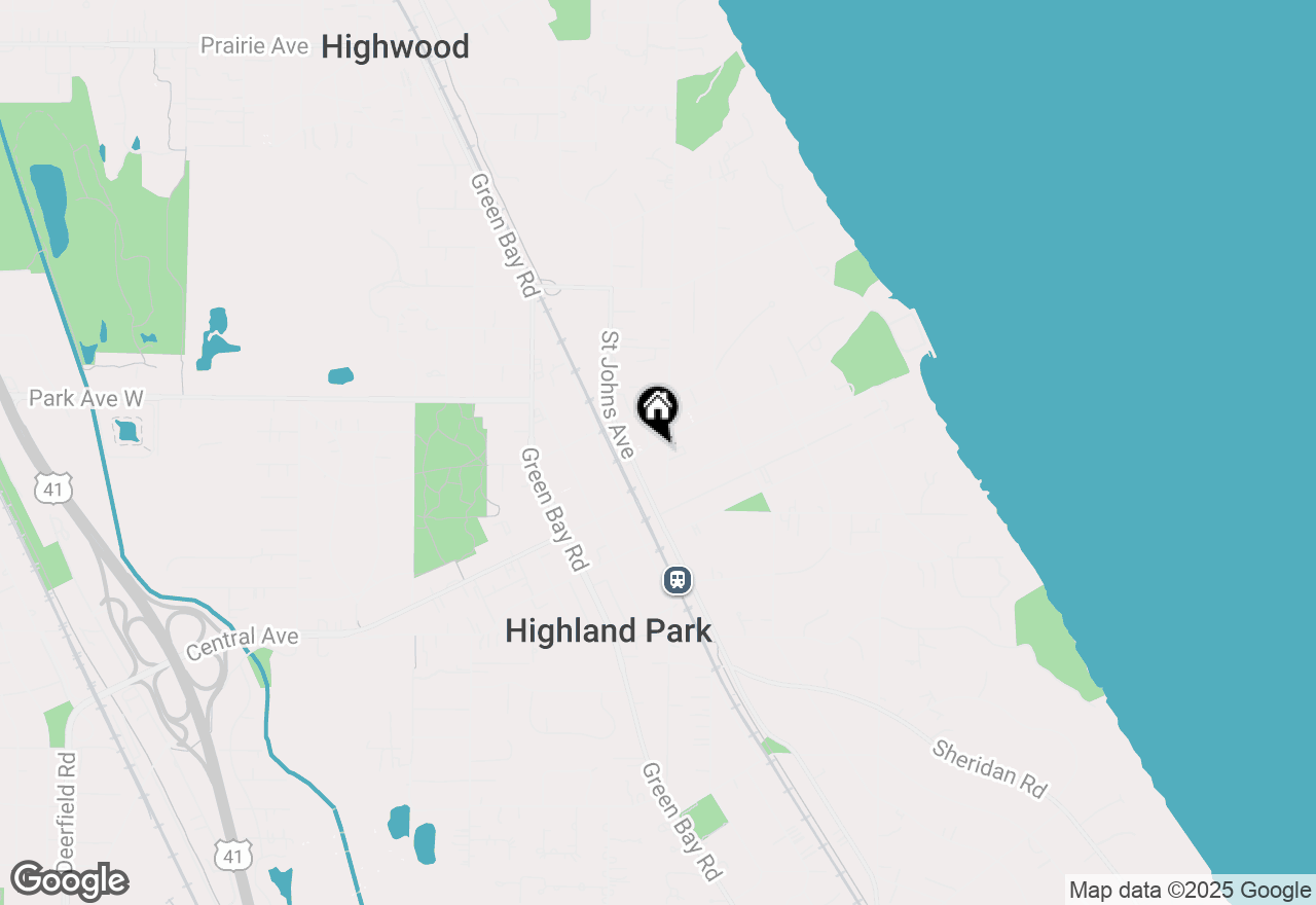 Map of 8 Heritage Drive, Highland Park, IL 60035