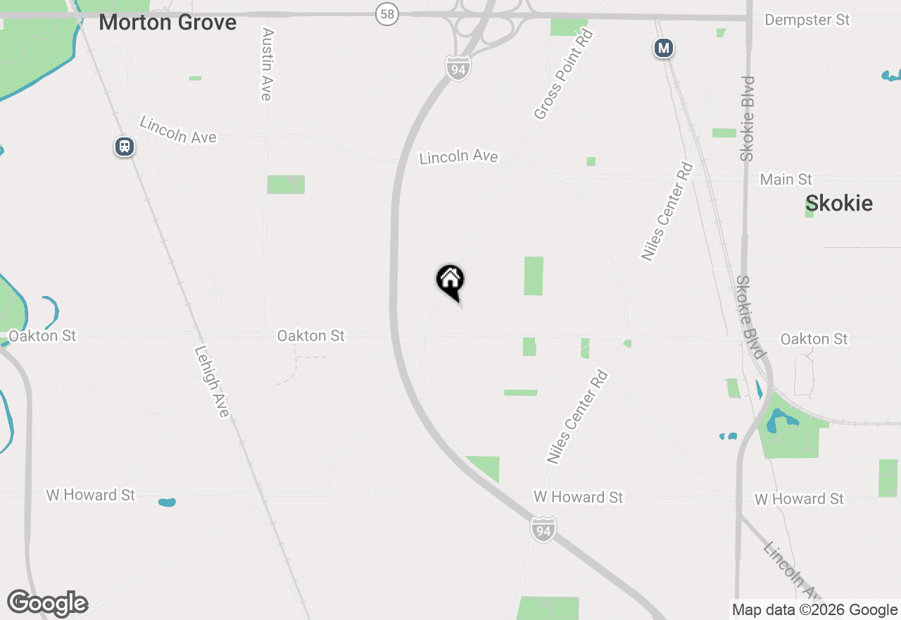 Map of 5512 Warren Street, Morton Grove, IL 60053