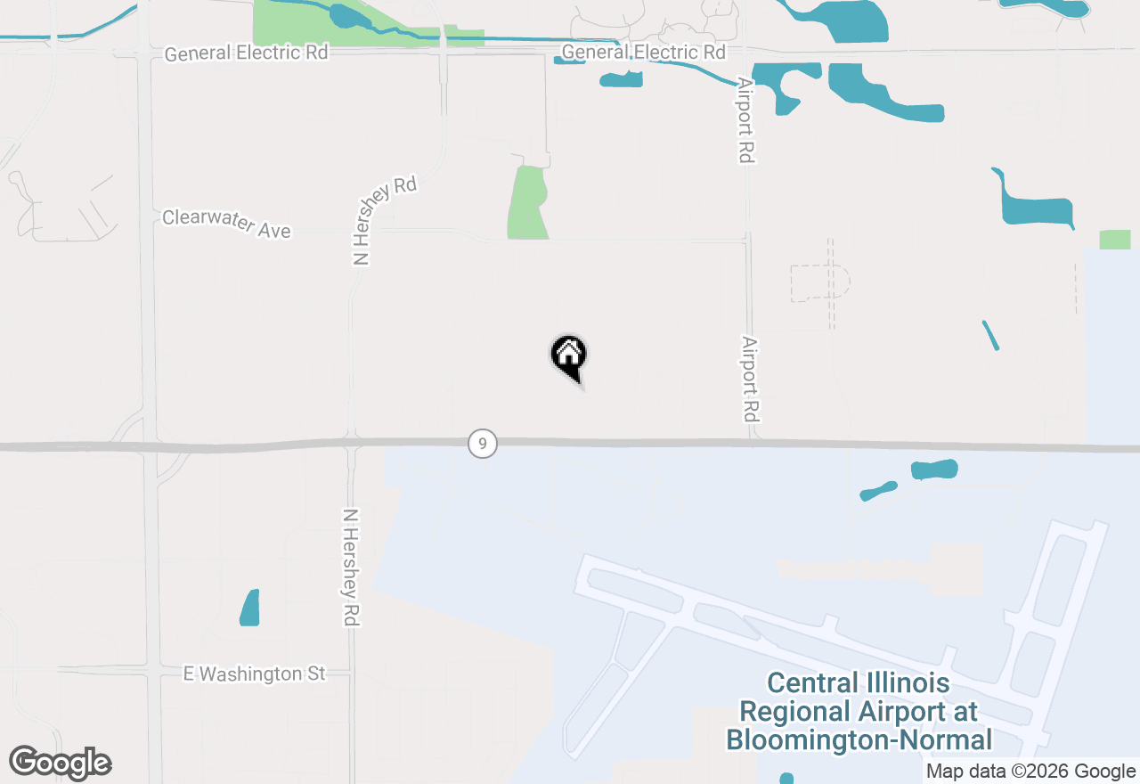 Map of 2704 Brighton Lane, Bloomington, IL 61704