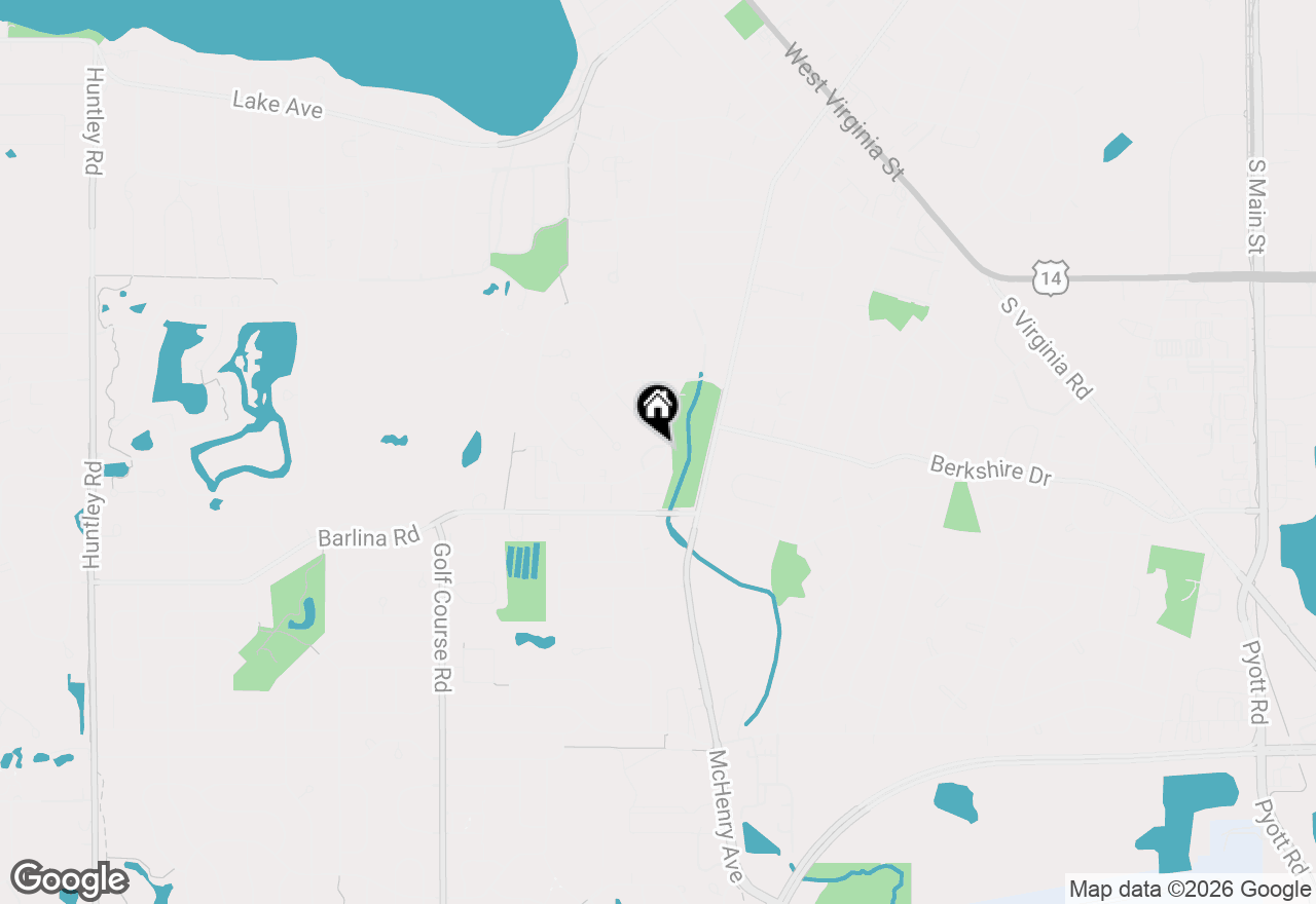 Map of 578 Cress Creek Terrace, Crystal Lake, IL 60014
