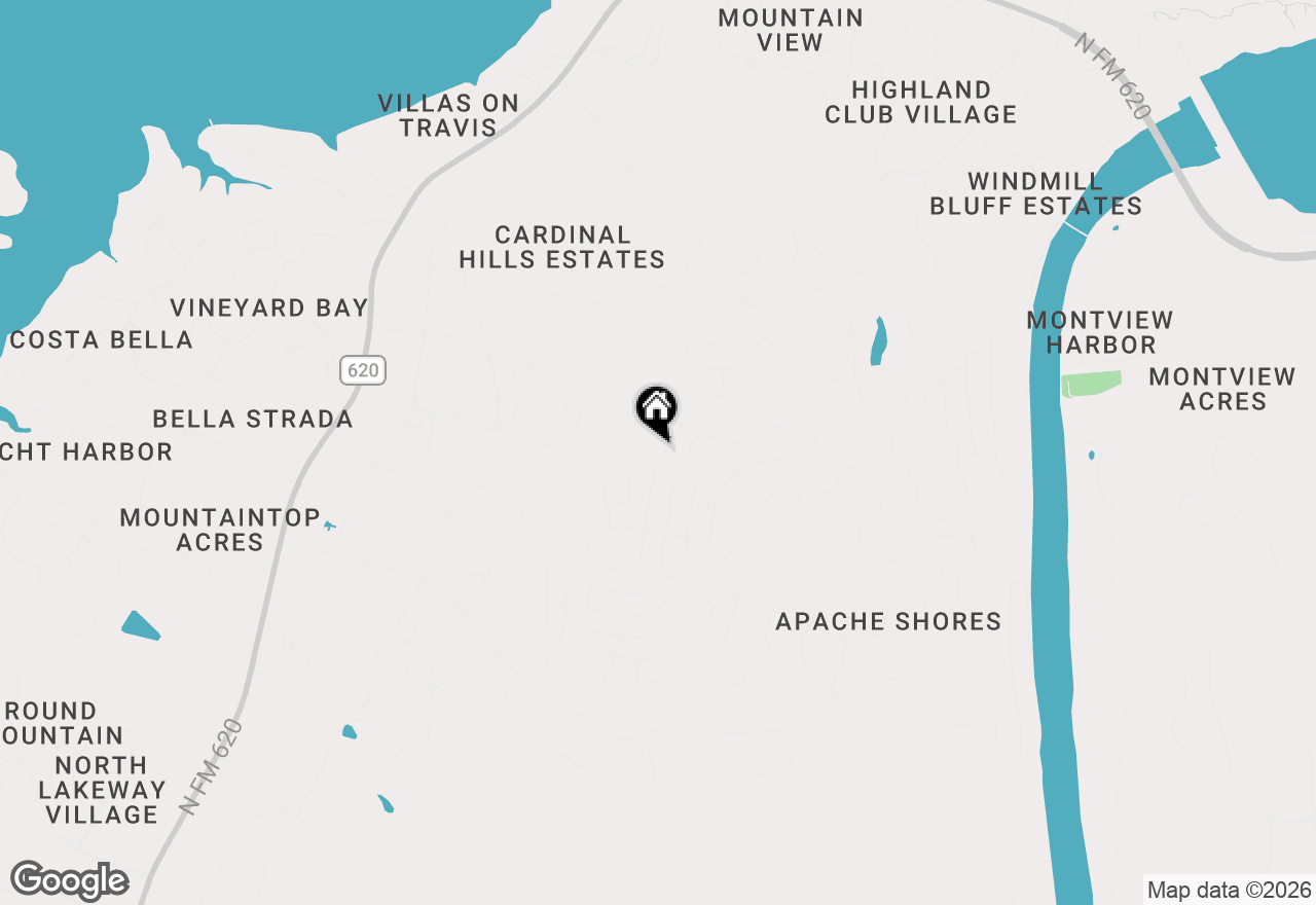 Map of 2302 Quanah Parker Trl, Austin, TX 78734
