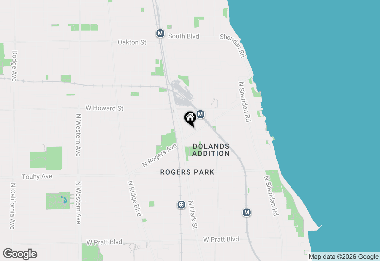 Map of 7434 N Hermitage Avenue #3B, Chicago, IL 60626