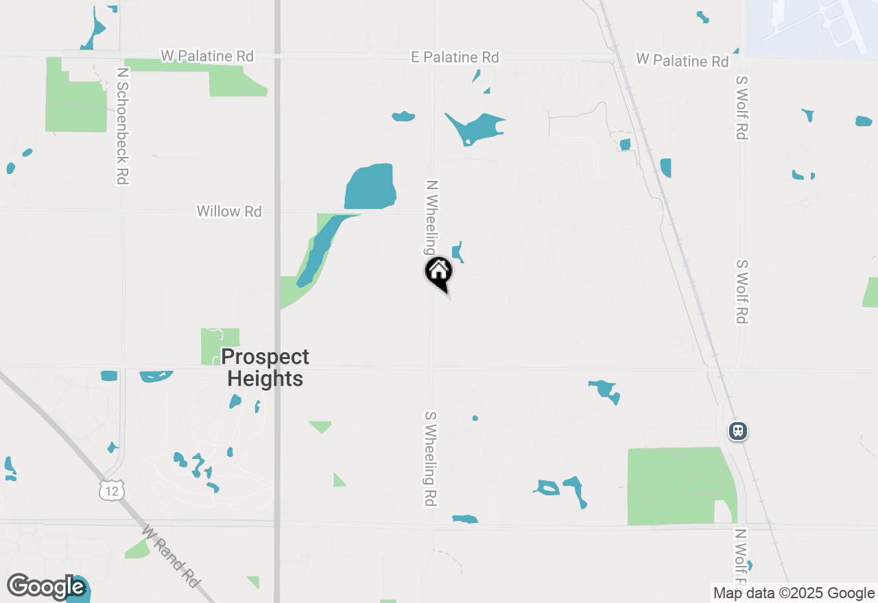 Map of 109 N Wheeling Road, Prospect Heights, IL 60070