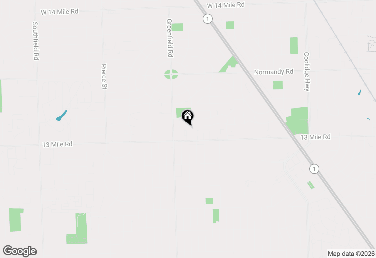 Map of 4211 Yorba Linda Boulevard, Royal Oak, MI 48073