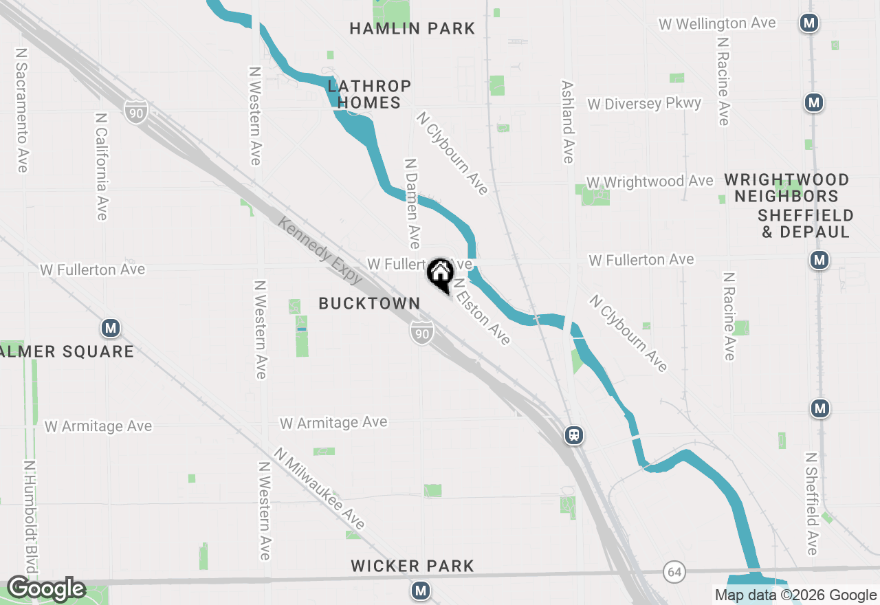 Map of 2323 N Lister Avenue, Chicago, IL 60614