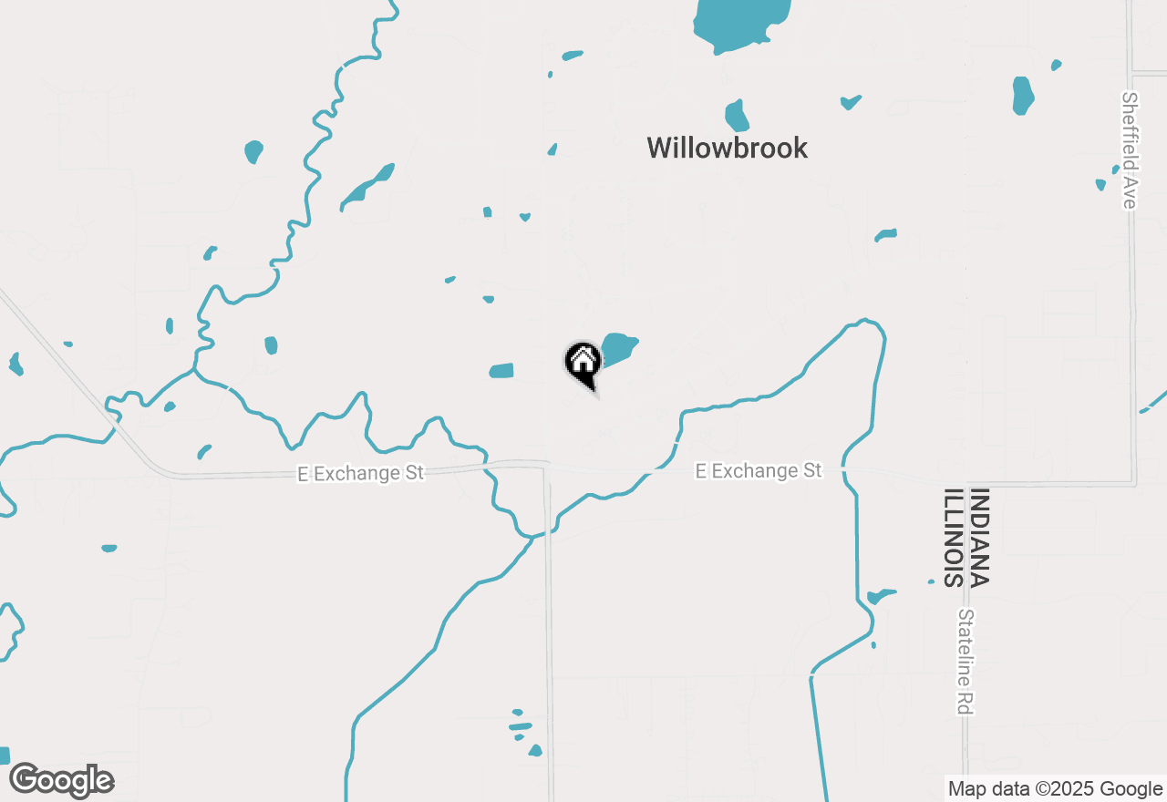 Map of 24936 S Willow Brook Trail, Crete, IL 60417