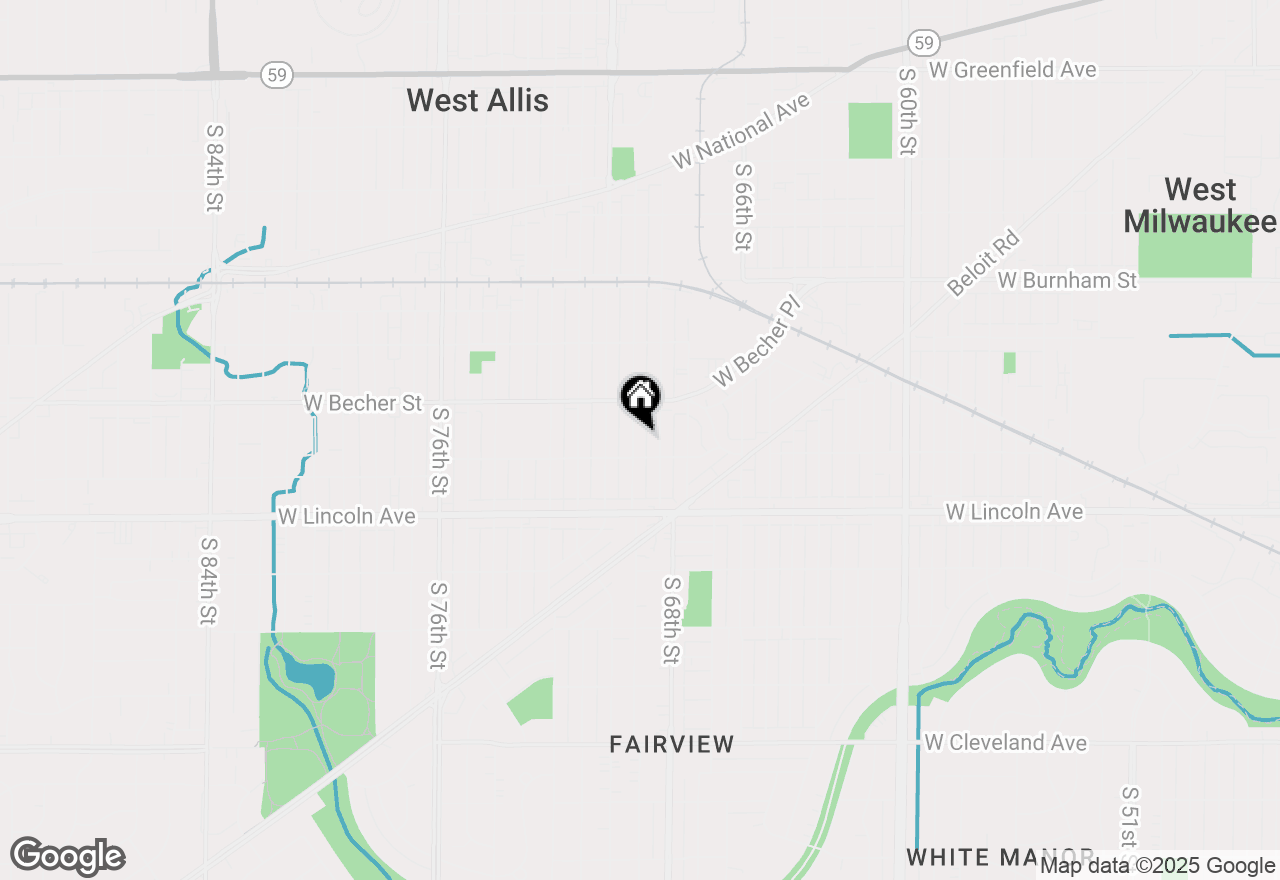 Map of 2154 S 69th St, Milwaukee, WI 53219