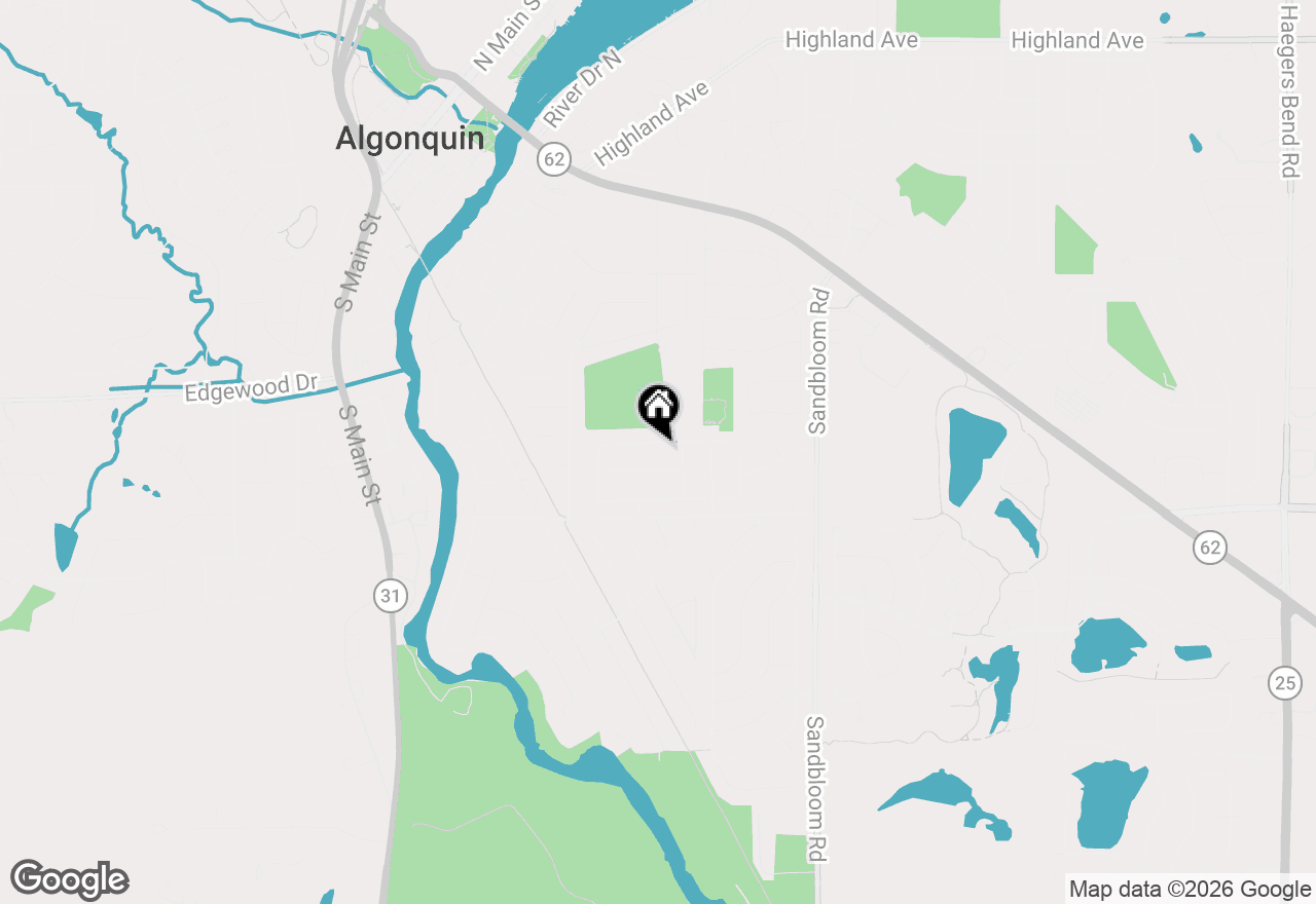 Map of 725 N Vista Drive, Algonquin, IL 60102