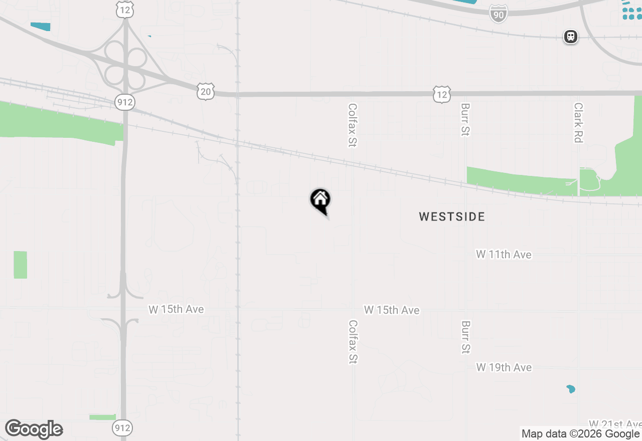 Map of 984 Stevenson Street, Gary, IN 46406