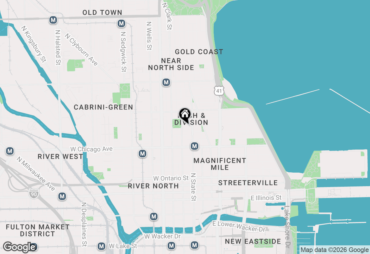 Map of 33 W Delaware Place #16C, Chicago, IL 60610