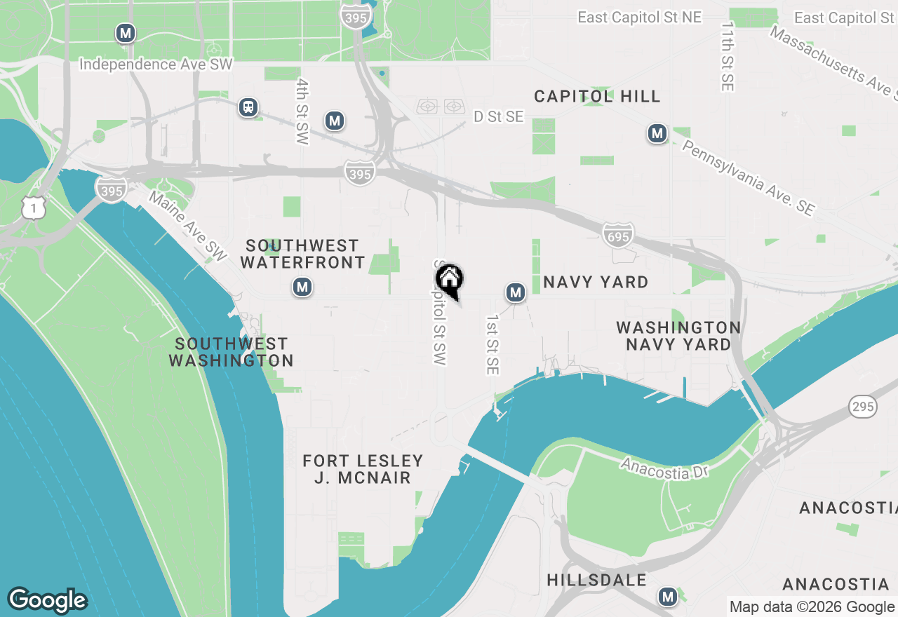 Map of 1211 Van Street Se #1107, Washington, DC 20003