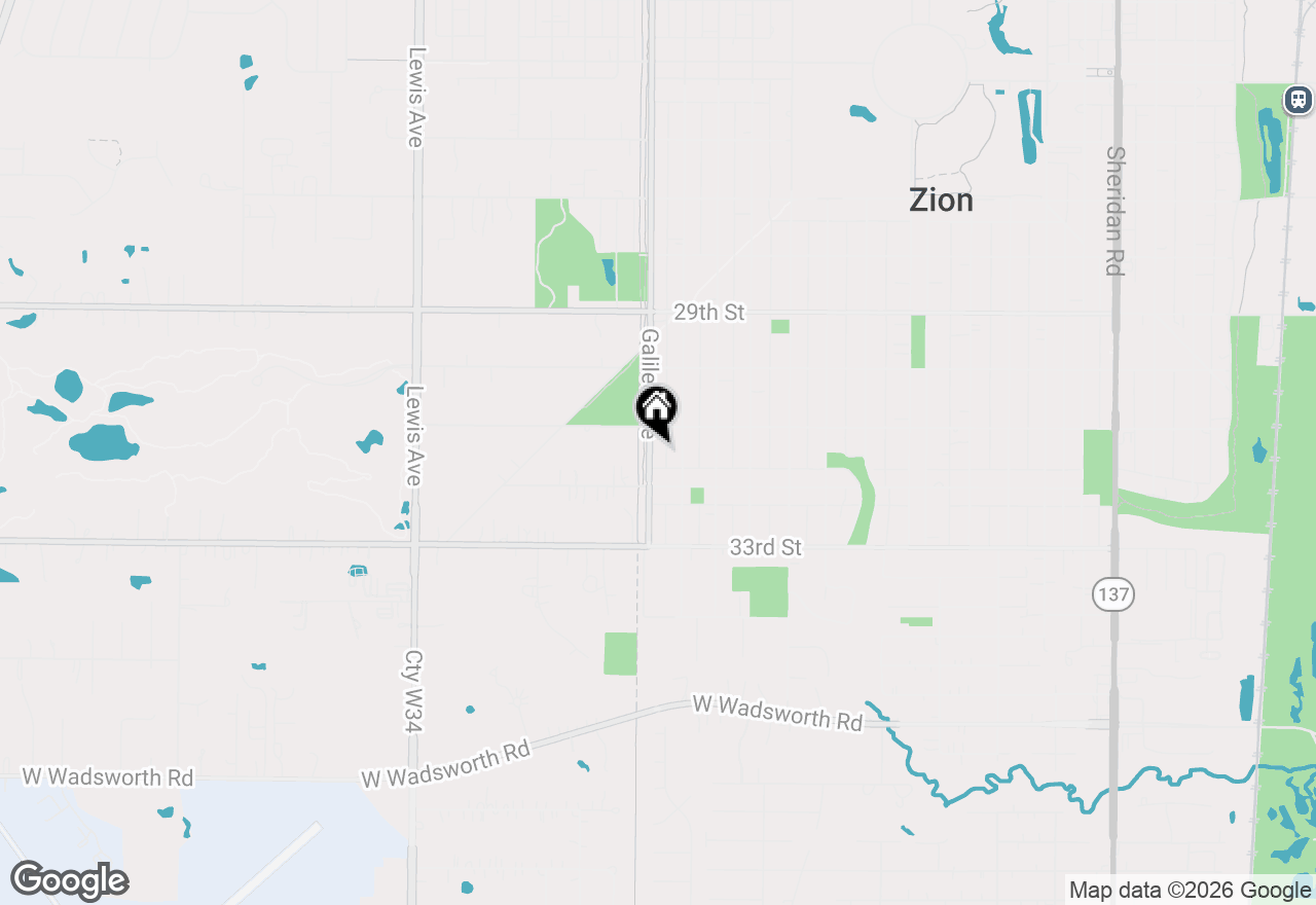 Map of 3113 Galilee Avenue, Zion, IL 60099