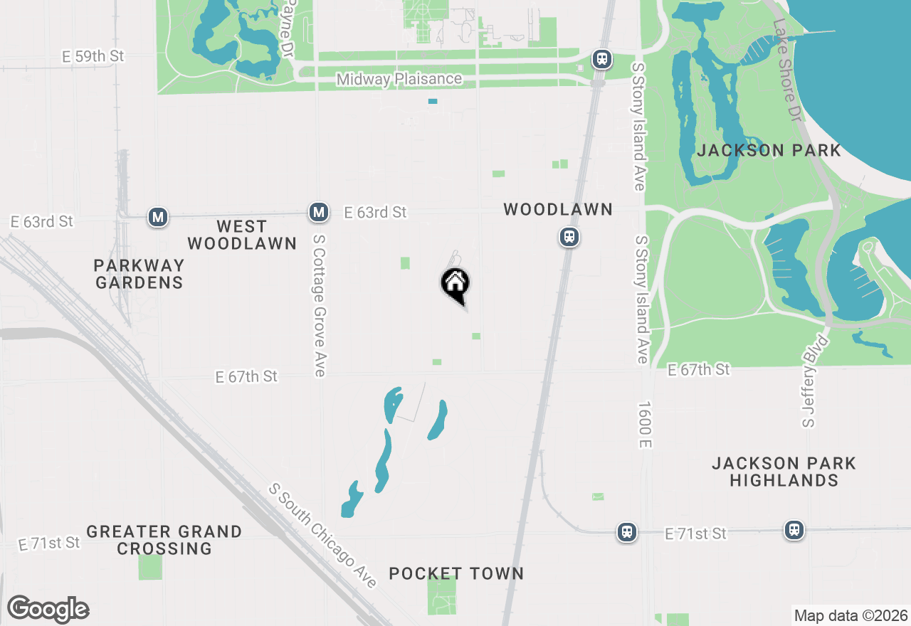 Map of 6532 S Minerva Avenue #3N, Chicago, IL 60637