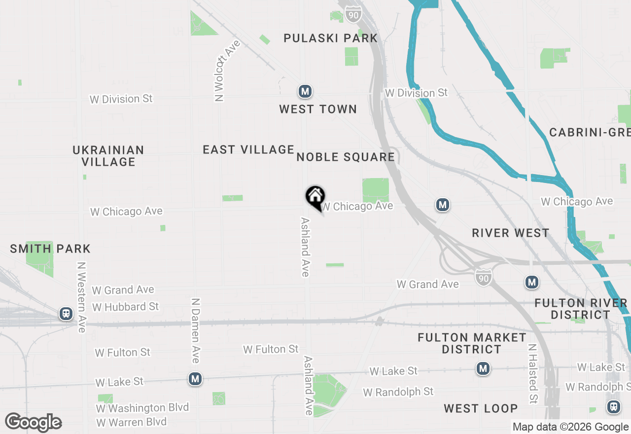 Map of 1518 W Superior Street #2, Chicago, IL 60622
