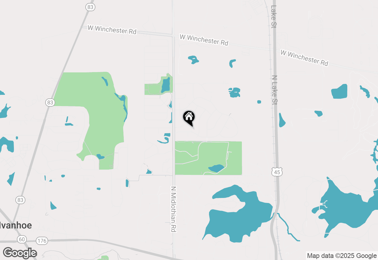 Map of 1580 Verde Lane, Mundelein, IL 60060