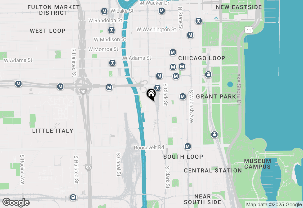 Map of 701 S Wells Street #2004, Chicago, IL 60607
