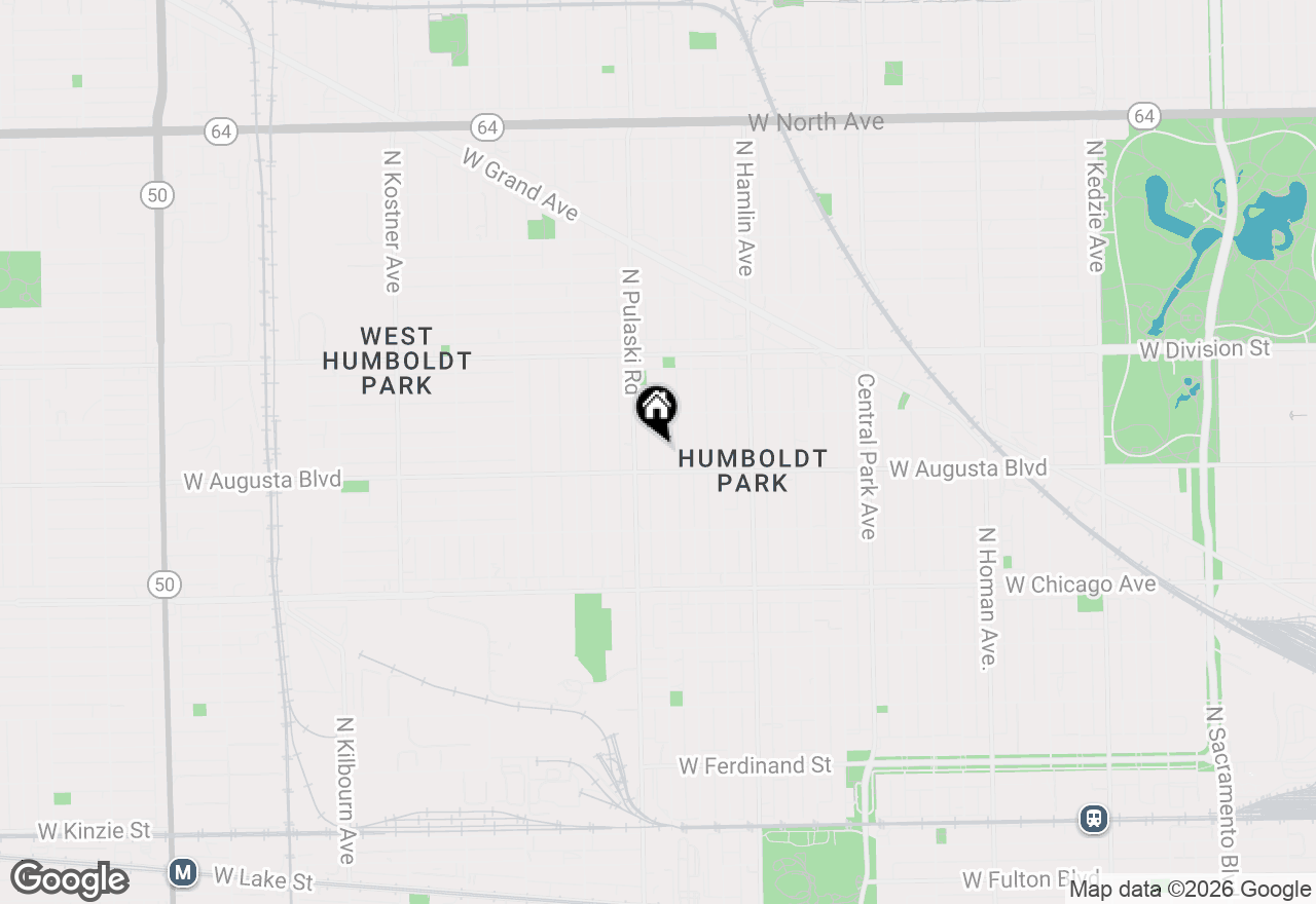 Map of 1018 N Harding Avenue, Chicago, IL 60651