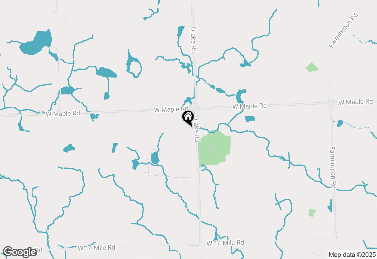 Map of 6716 Maple Lakes Drive, West Bloomfield, MI 48322