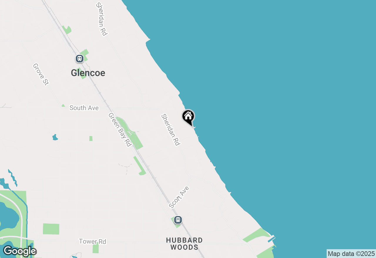 Map of 70 Harbor Street, Glencoe, IL 60022