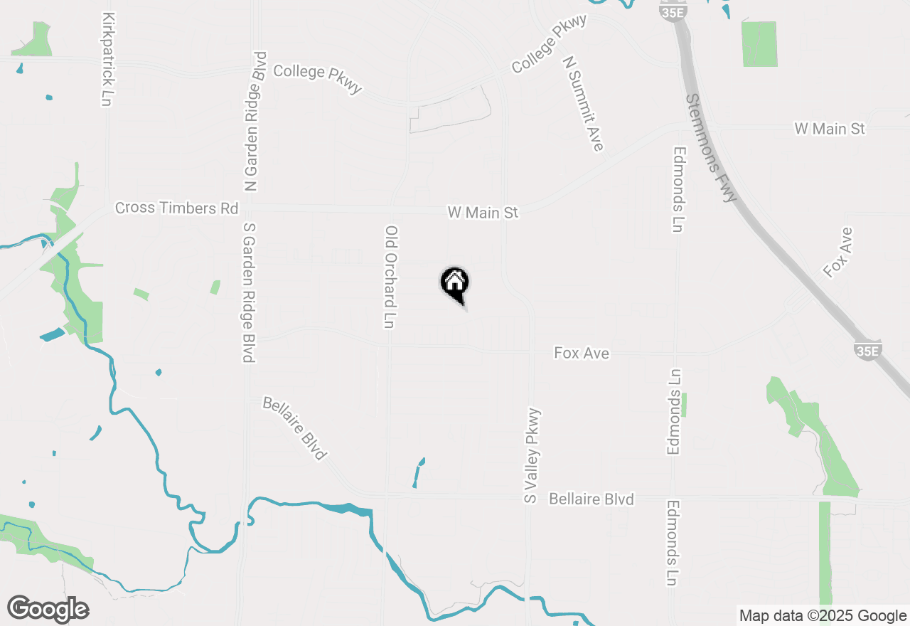 Map of 1019 Springwood Drive, Lewisville, TX 75067