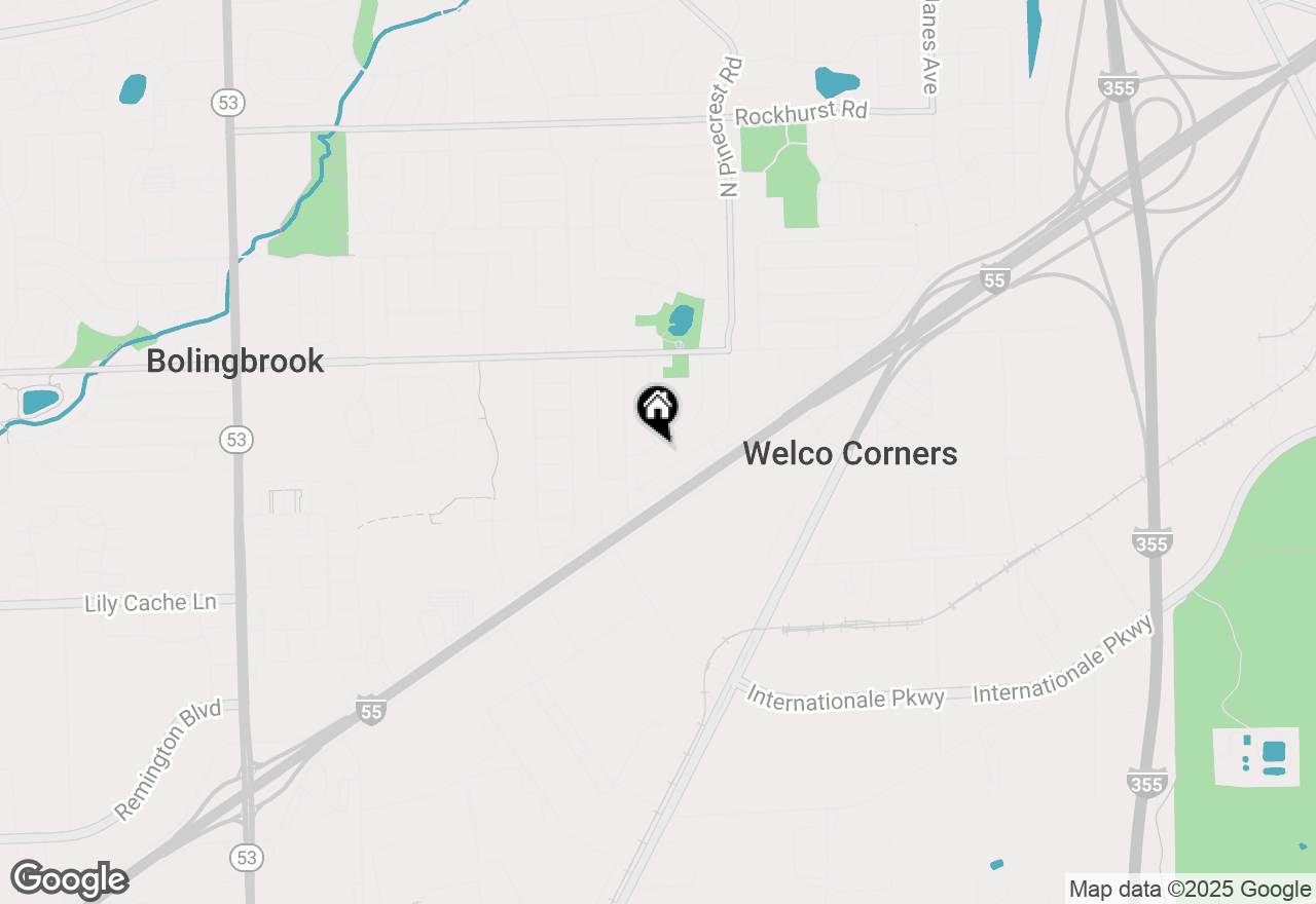 Map of 176 Oxford Road, Bolingbrook, IL 60440